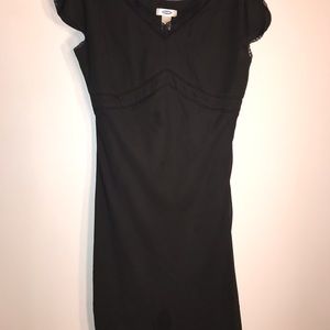Old navy black dress Lace trimmed size 8